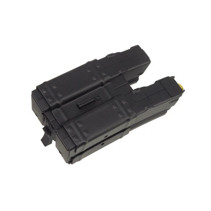 MIC 250 ラウンド ダブル ショート マガジン MP5 AEG 用 (MAG-RC111) - ブラック-AIRSOFT GOGO エアガン・サバゲー用品通販