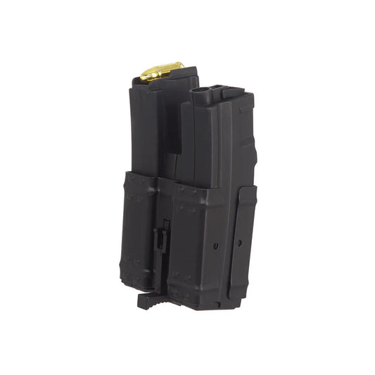 MIC 250 ラウンド ダブル ショート マガジン MP5 AEG 用 (MAG-RC111) - ブラック-AIRSOFT GOGO エアガン・サバゲー用品通販