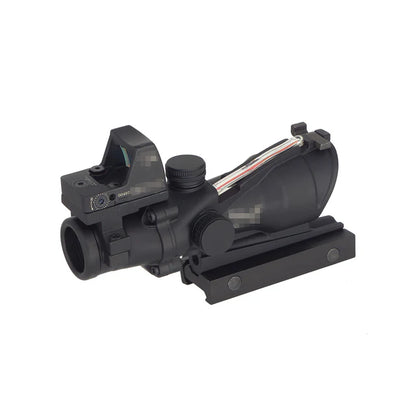 MIC 4x32 ACOG TA31 ファイバーグロースコープ RMR付き (MIC-HJ7011) - ブラック-AIRSOFT GOGO エアガン・サバゲー用品通販