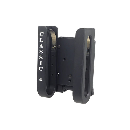 MIC アルミニウム / アルミ 4 Rds 12GA ショットシェル キャリア (MIC-HOL-071) - ブラック-AIRSOFT GOGO エアガン・サバゲー用品通販