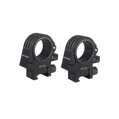 MIC Canis 30-35mm径スコープマウントリング (MT-0158) - ブラック-AIRSOFT GOGO エアガン・サバゲー用品通販