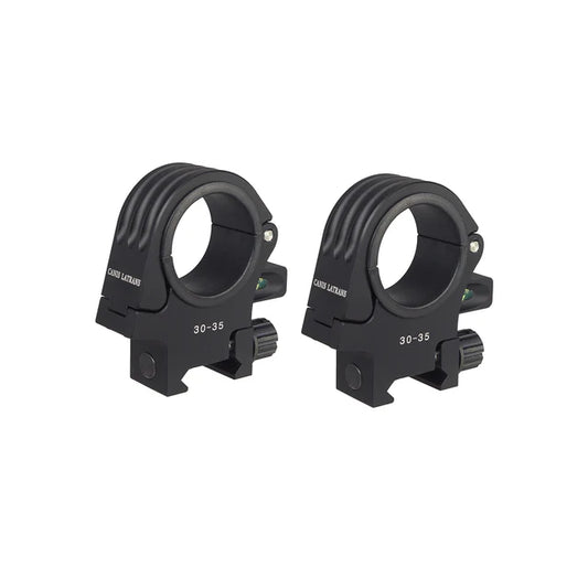 MIC Canis 30-35mm径スコープマウントリング (MT-0158) - ブラック-AIRSOFT GOGO エアガン・サバゲー用品通販