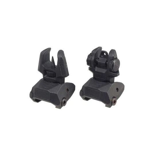 MIC FAB スタイル フリップアップ バックアップ サイト (MIC-SG0014A) - ブラック-AIRSOFT GOGO エアガン・サバゲー用品通販