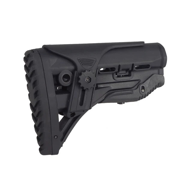 MIC GL-Shock チークレスト付き M4 エアソフトガン用 (MIC-GLSM4) - ブラック-AIRSOFT GOGO エアガン・サバゲー用品通販