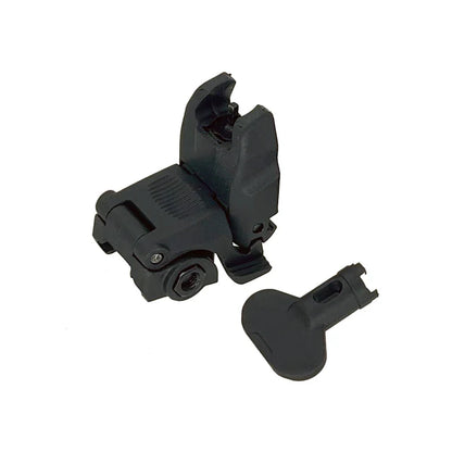 MIC フリップアップフロントサイト 20mmレイル用 (MIC-BUS-F) - ブラック-AIRSOFT GOGO エアガン・サバゲー用品通販