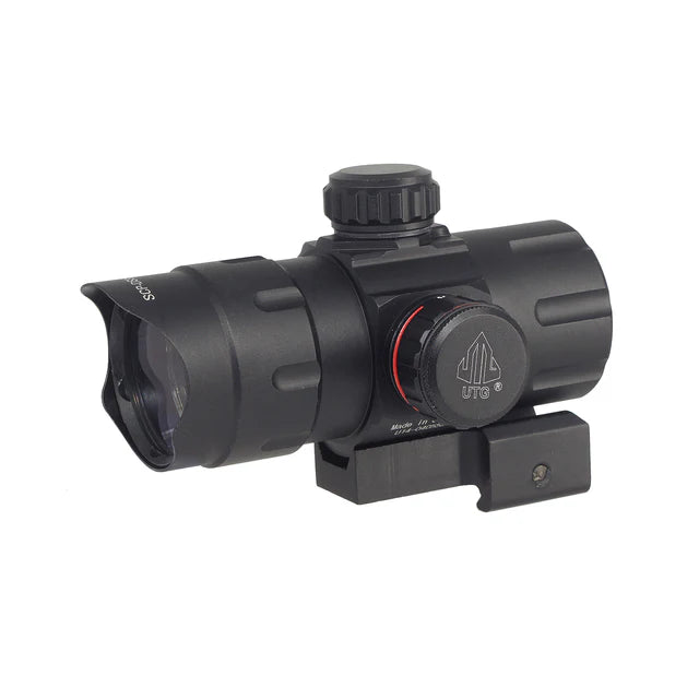 MIC ITA 38mm グリーン/レッド ドット サイト (MIC-SC-3840W) - ブラック-AIRSOFT GOGO エアガン・サバゲー用品通販