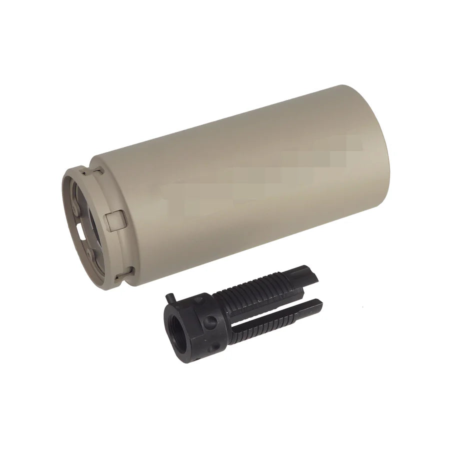 MIC KACスタイル QDC/MCQ-PRTダミーサプレッサー 14mm用 ( MT002 ) - フラット・ダークアース-AIRSOFT GOGO エアガン・サバゲー用品通販