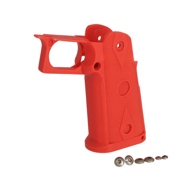 MIC カスタム ピストルグリップ マルイ / WE ハイキャパ エアソフトガン用 (MIC-AB151) - オレンジ-AIRSOFT GOGO エアガン・サバゲー用品通販