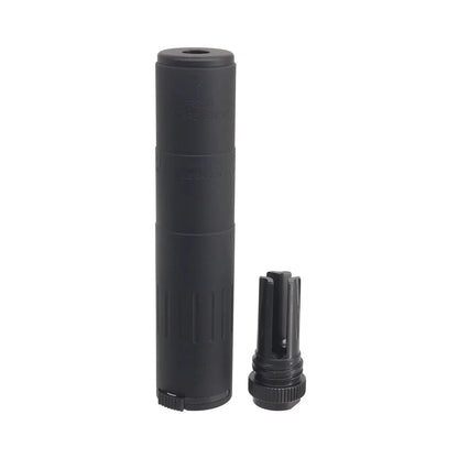 MIC M4-2000 モックサプレッサー フラッシュハイダー付き 14mm用 ( S002-BK )-AIRSOFT GOGO エアガン・サバゲー用品通販