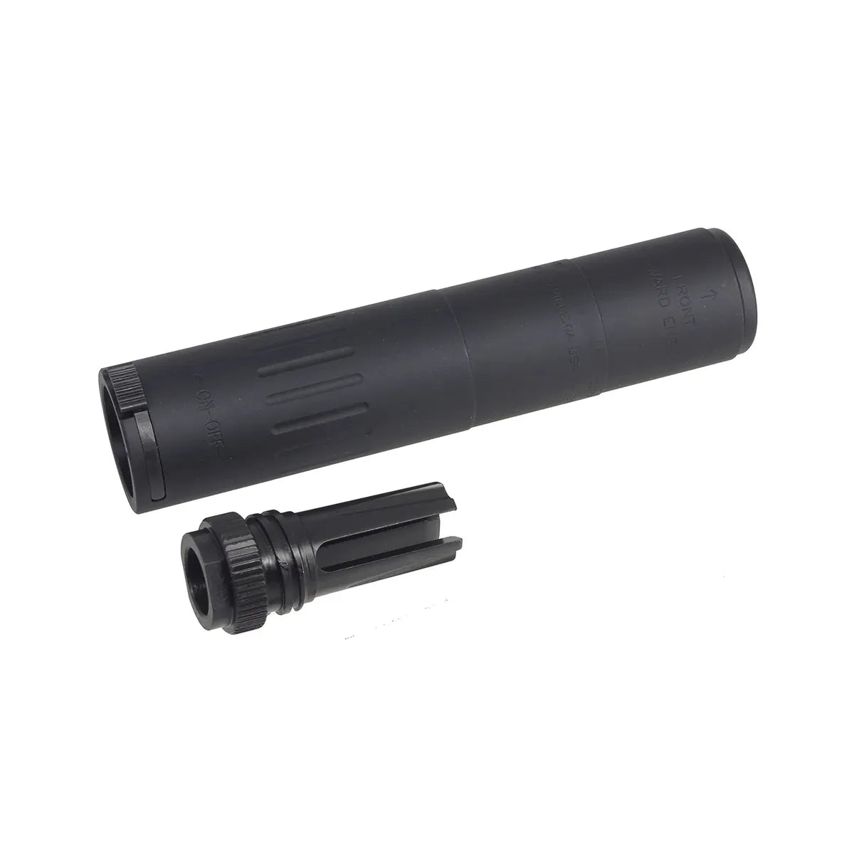 MIC M4-2000 モックサプレッサー フラッシュハイダー付き 14mm用 ( S002-BK )-AIRSOFT GOGO エアガン・サバゲー用品通販