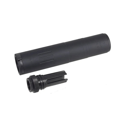 MIC M4-2000 モックサプレッサー フラッシュハイダー付き 14mm用 ( S002-BK )-AIRSOFT GOGO エアガン・サバゲー用品通販