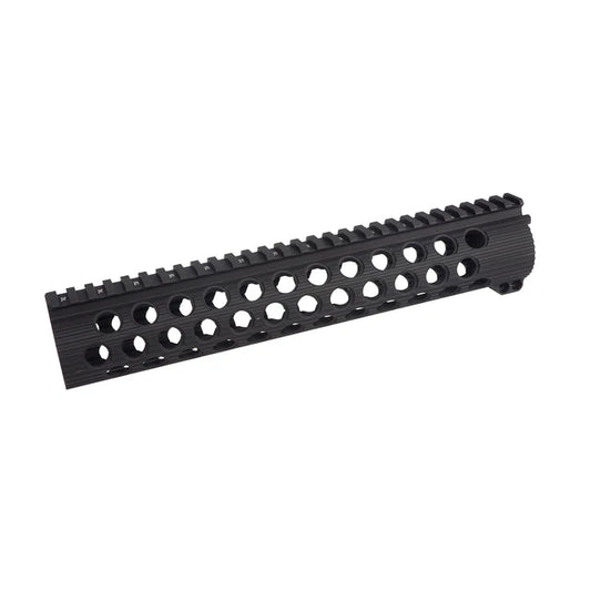 MIC M7A1 スタイル バトルレイル TRX ハンドガード AR / M4 シリーズ用 (MIC-TRX) - ブラック, 11インチ-AIRSOFT GOGO エアガン・サバゲー用品通販