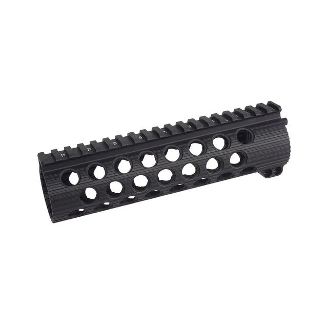 MIC M7A1 スタイル バトルレイル TRX ハンドガード AR / M4 シリーズ用 (MIC-TRX) - ブラック, 7.6インチ-AIRSOFT GOGO エアガン・サバゲー用品通販