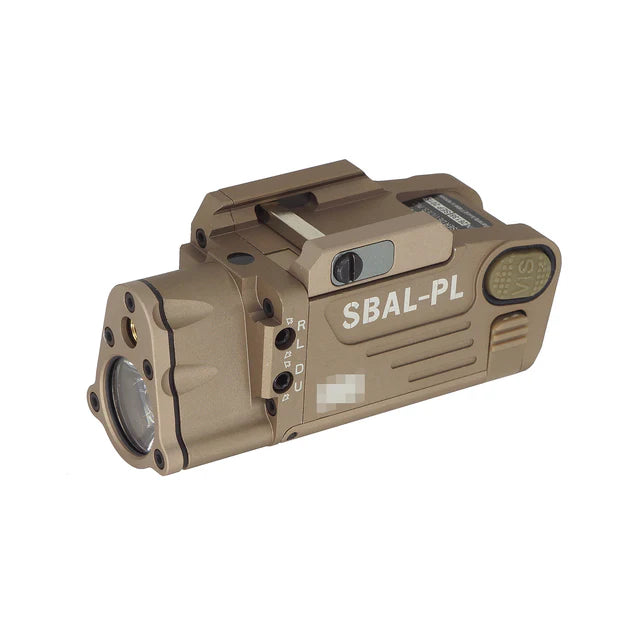 MIC SBAL-PL デュアルビーム照準レーザーピストルライト 20mmレイル用 (SBAL-PL) - タン/黄褐-AIRSOFT GOGO エアガン・サバゲー用品通販