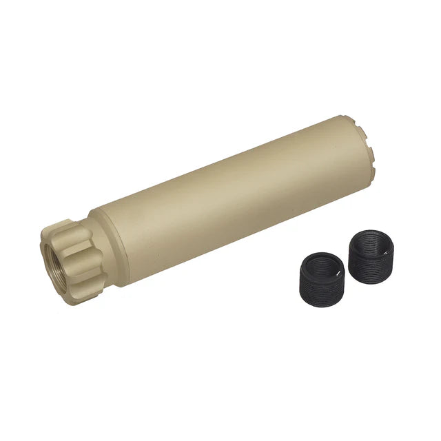 MIC Specter 150mm モックサプレッサー 14mm用 (MIC-TB989-DE) - ダークアース-AIRSOFT GOGO エアガン・サバゲー用品通販