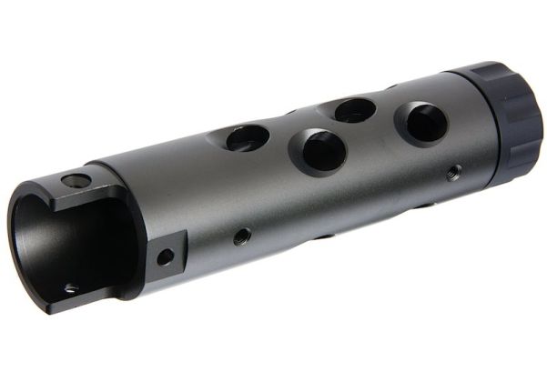 Narcos Airsoft Action Army AAP01 GBB エアソフト フロントバレルキット (タイプ1) (CNCアルミニウム / アルミ 6061) - チタングレー-AIRSOFT GOGO エアガン・サバゲー用品通販