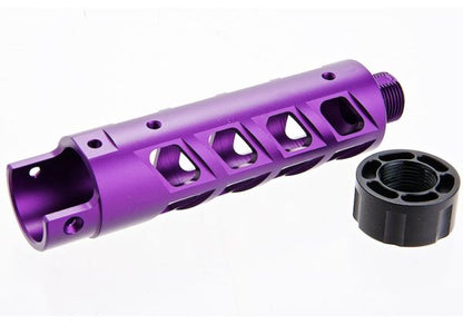 Narcos Airsoft Action Army AAP01 フロントバレルキット (タイプ8) (CNCアルミニウム / アルミ 6061) - 紫-AIRSOFT GOGO エアガン・サバゲー用品通販