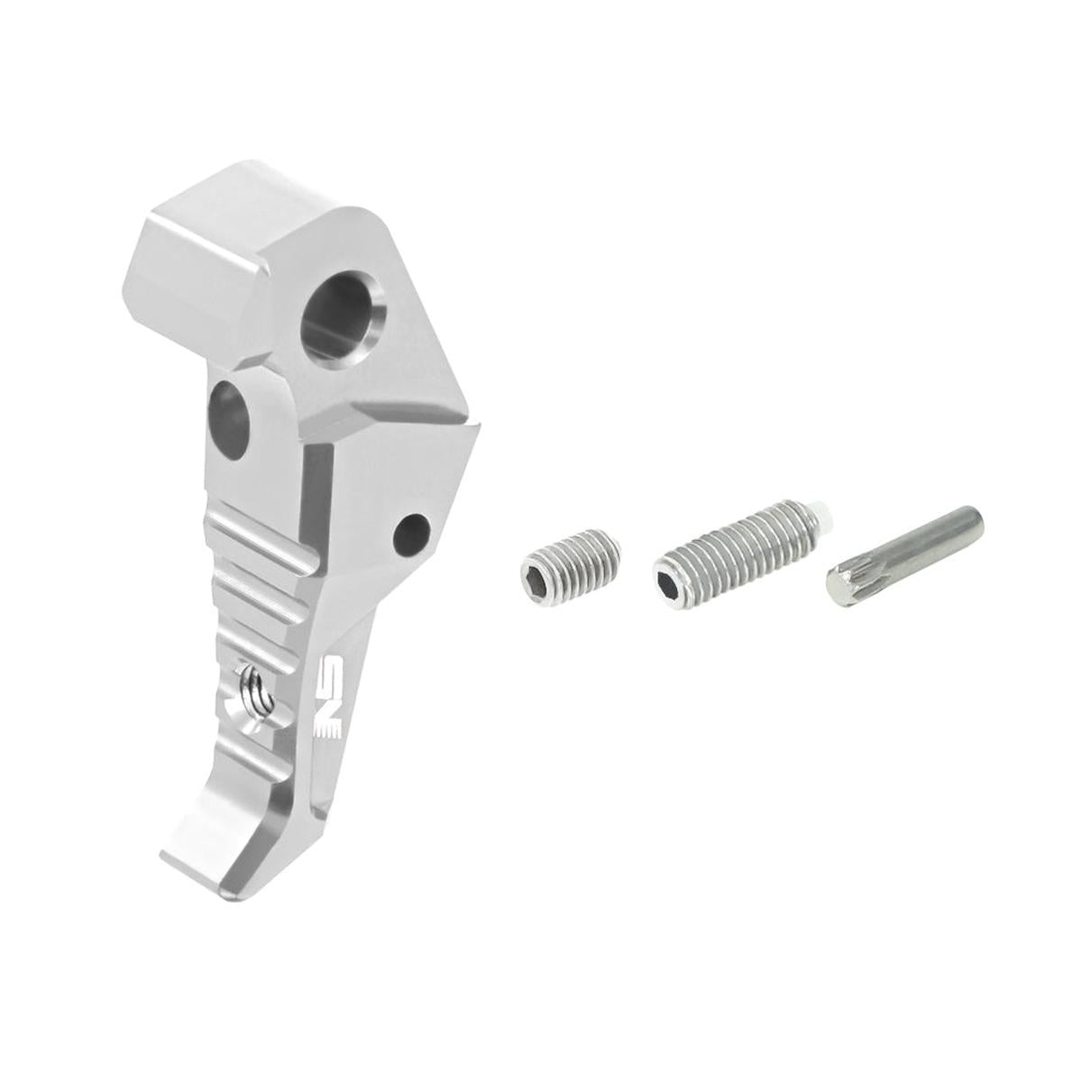 NexxSpeed CNC アルミニウム調整可能トリガー AAP-01 エアソフトガン用 (NS-TGAP) - シルバー-AIRSOFT GOGO エアガン・サバゲー用品通販