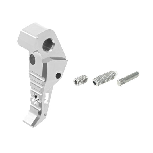 NexxSpeed CNC アルミニウム調整可能トリガー AAP-01 エアソフトガン用 (NS-TGAP) - シルバー-AIRSOFT GOGO エアガン・サバゲー用品通販