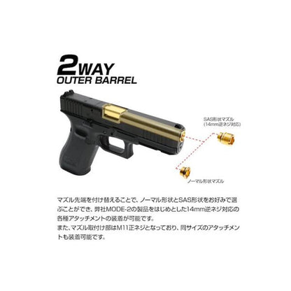 Nine Ball 東京マルイ G17 GEN 5 MOS GBB ノンリコイル 2WAY アウターバレル-AIRSOFT GOGO エアガン・サバゲー用品通販