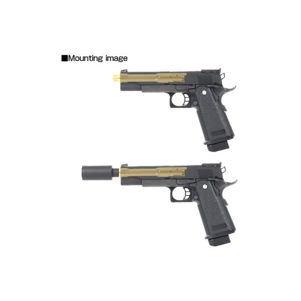 Nine Ball Tokyo Marui Hi Capa 5.1 GBB TDC スレッドアウターバレル - ブルー-AIRSOFT GOGO エアガン・サバゲー用品通販