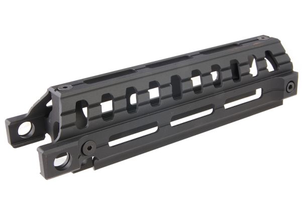 Nitro.Vo MP5 MLOK ハンドガード Tokyo Marui MP5A4/ MP5A5/ MP5 RAS AEG 用 - ブラック-AIRSOFT GOGO エアガン・サバゲー用品通販