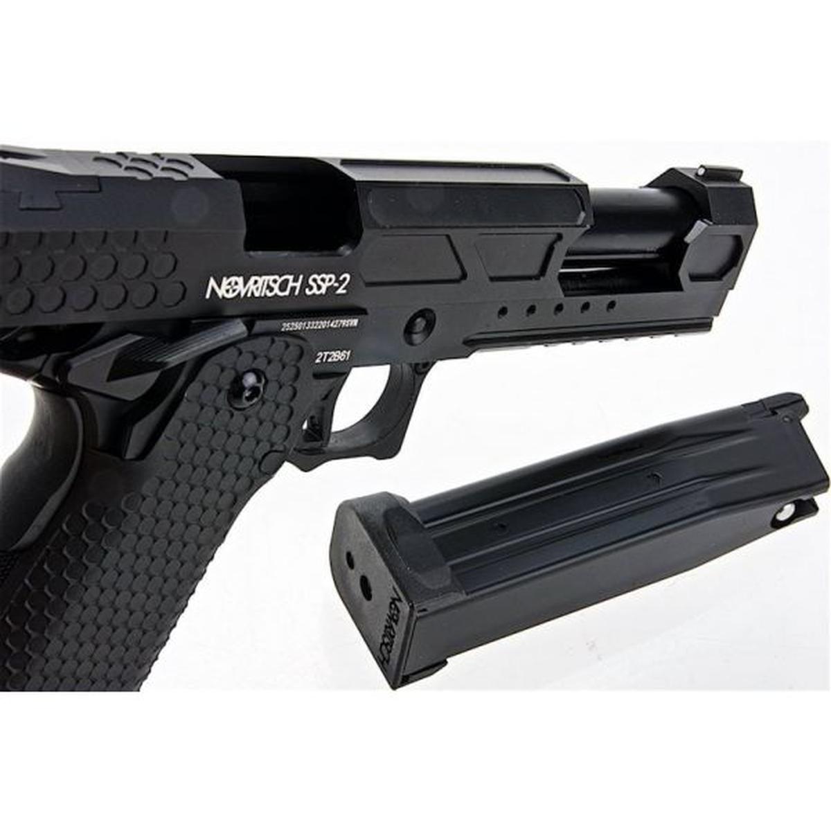 ノブリッチュ SSP2 グリーン ガス エアソフト ピストル - ブラック-AIRSOFT GOGO エアガン・サバゲー用品通販