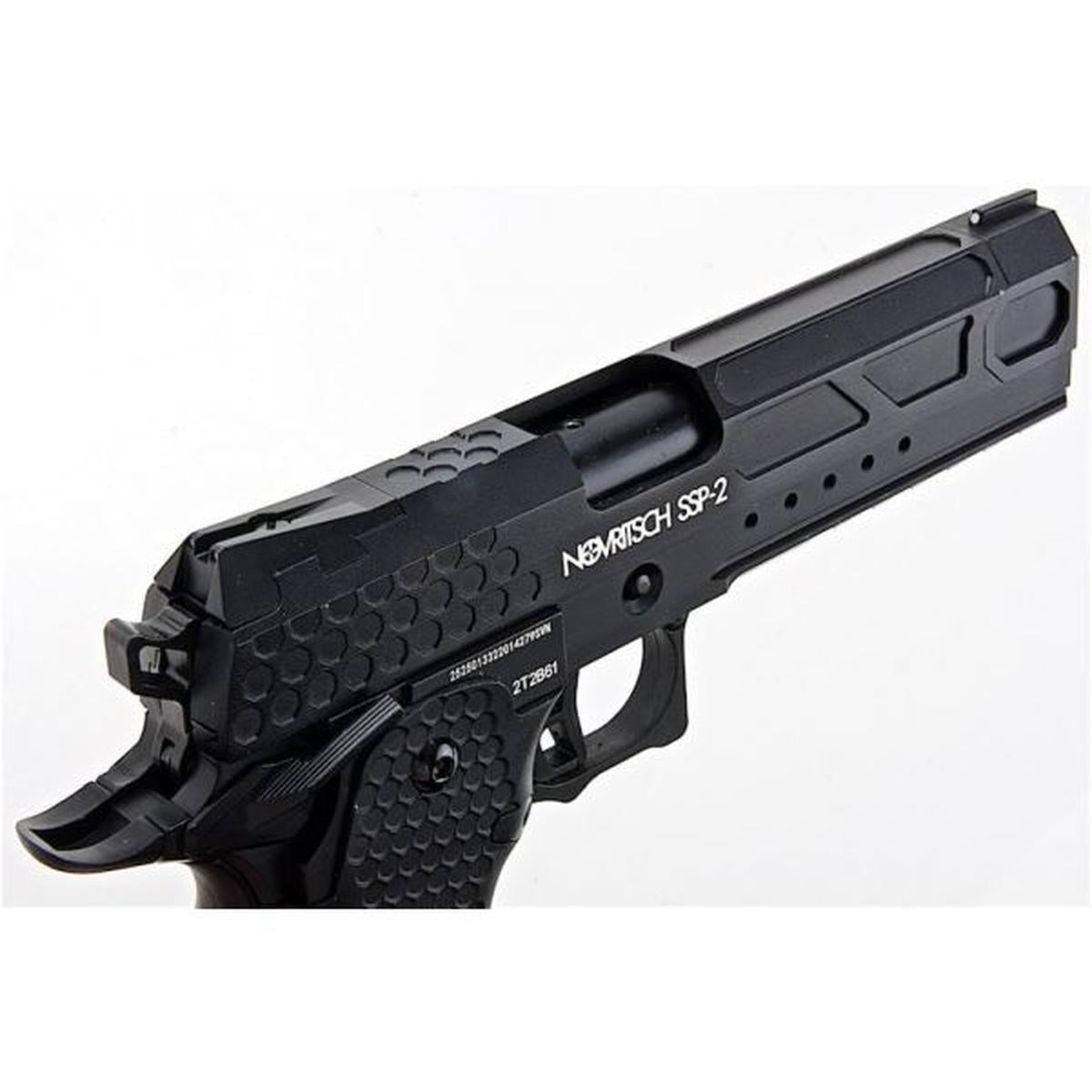 ノブリッチュ SSP2 グリーン ガス エアソフト ピストル - ブラック-AIRSOFT GOGO エアガン・サバゲー用品通販