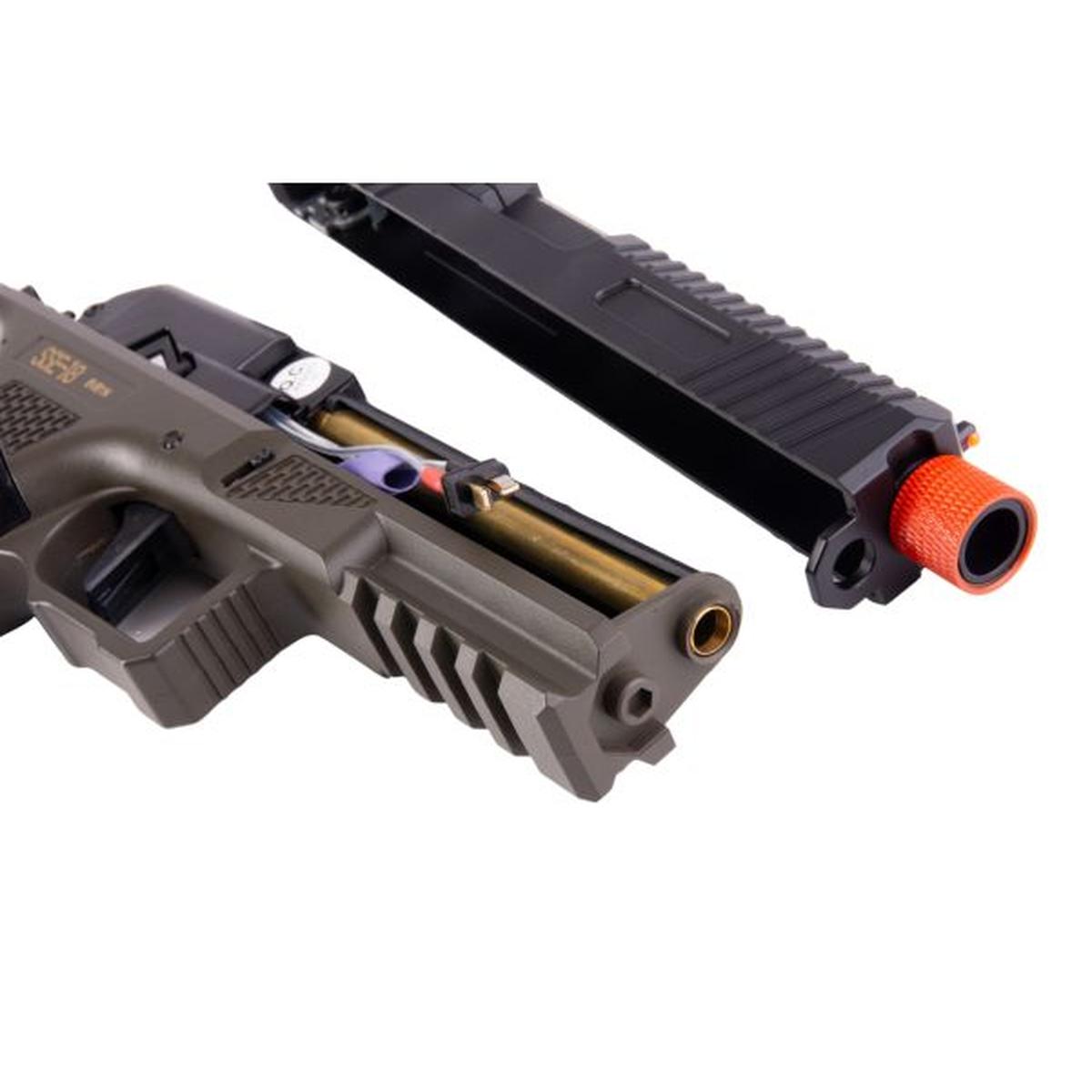 NOVRITSCH SSE18 フルオート / セミ AEP エアソフト ピストル - OD (第 2 世代) - US バージョン-AIRSOFT GOGO エアガン・サバゲー用品通販