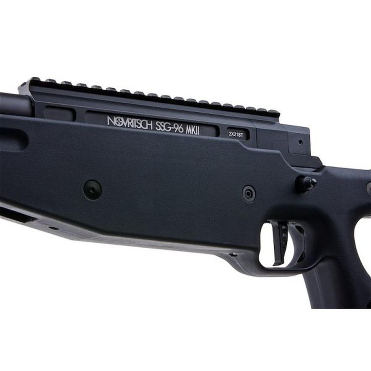 NOVRITSCH SSG96 MK2 エアソフト スナイパー ライフル - ブラック (スプリング パワー)-AIRSOFT GOGO エアガン・サバゲー用品通販