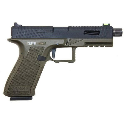 NOVRITSCH SSP18 CO2 GBB エアソフト ピストル - グリーン-AIRSOFT GOGO エアガン・サバゲー用品通販
