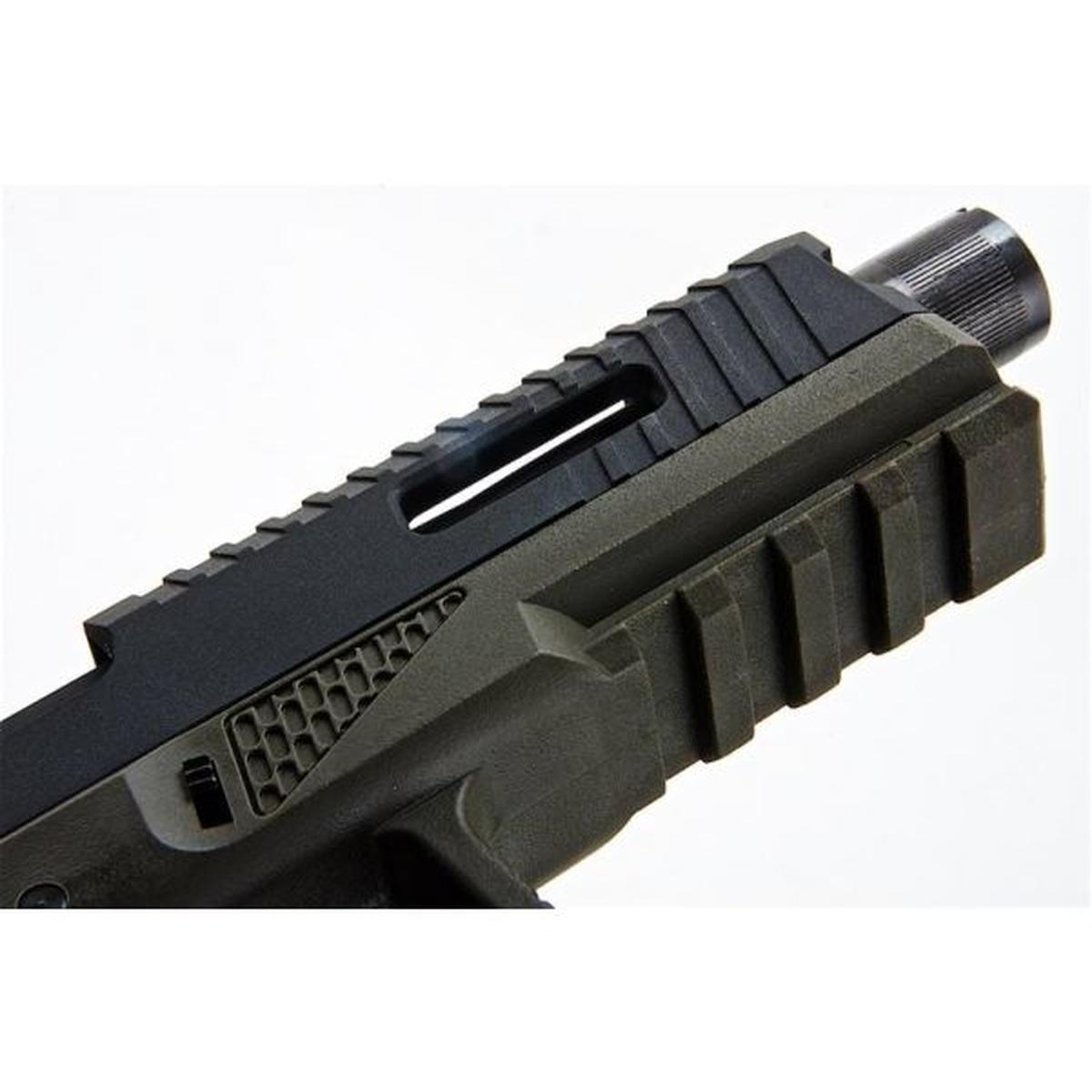 NOVRITSCH SSP18 CO2 GBB エアソフト ピストル - グリーン-AIRSOFT GOGO エアガン・サバゲー用品通販