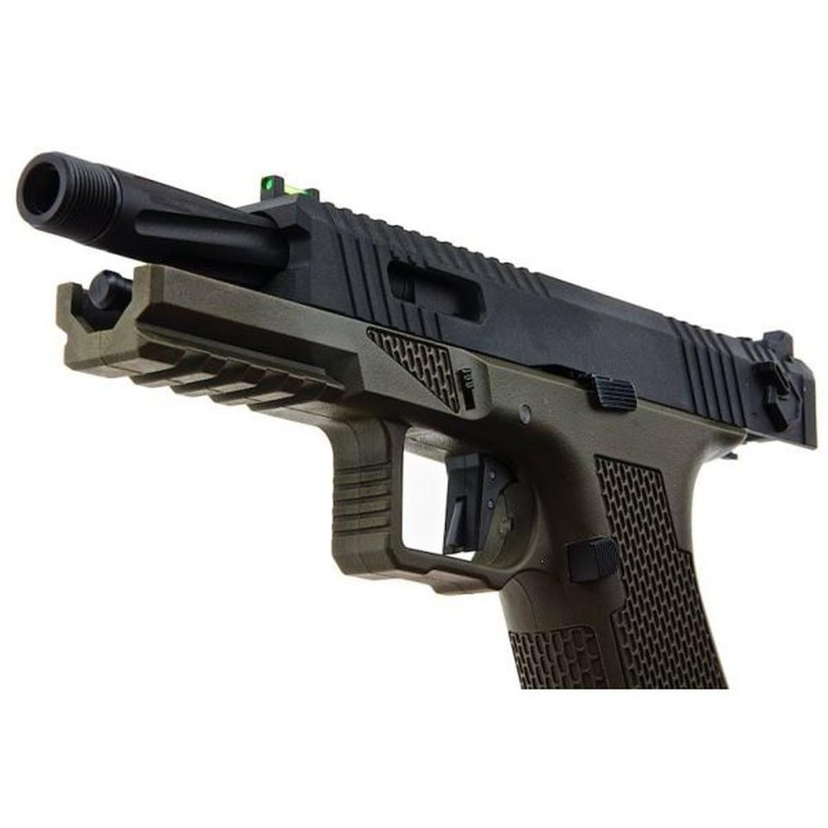 NOVRITSCH SSP18 CO2 GBB エアソフト ピストル - グリーン-AIRSOFT GOGO エアガン・サバゲー用品通販