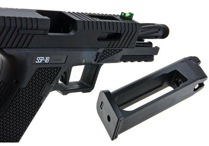Novritsch SSP18 CO2 GBB エアソフトピストル - ブラック-AIRSOFT GOGO エアガン・サバゲー用品通販