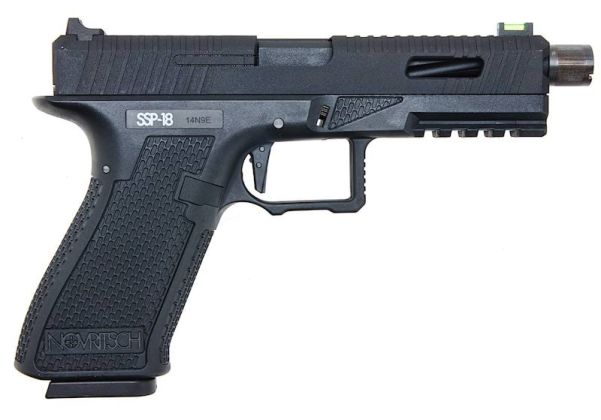 Novritsch SSP18 CO2 GBB エアソフトピストル - ブラック-AIRSOFT GOGO エアガン・サバゲー用品通販