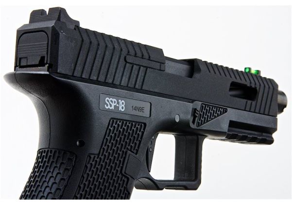 Novritsch SSP18 CO2 GBB エアソフトピストル - ブラック-AIRSOFT GOGO エアガン・サバゲー用品通販