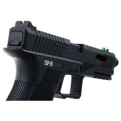NOVRITSCH SSP18 グリーン ガス エアソフト ピストル - ブラック-AIRSOFT GOGO エアガン・サバゲー用品通販