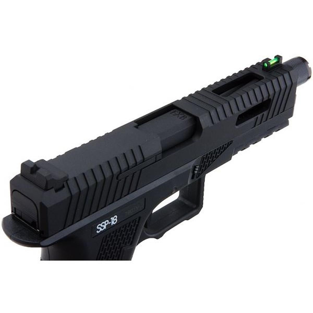 NOVRITSCH SSP18 グリーン ガス エアソフト ピストル - ブラック-AIRSOFT GOGO エアガン・サバゲー用品通販