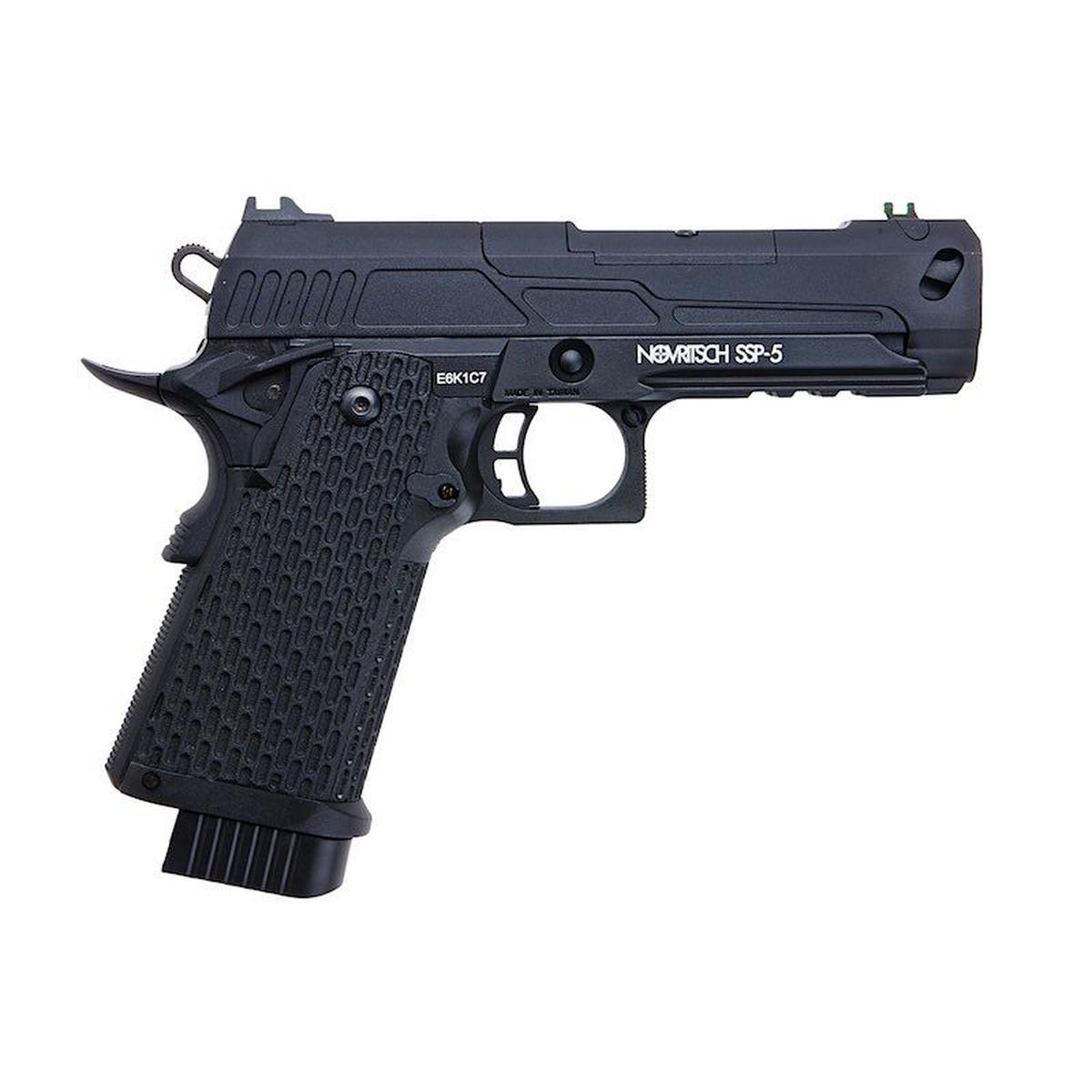 NOVRITSCH SSP5 4.3 グリーン ガス エアソフト ピストル - ブラック-AIRSOFT GOGO エアガン・サバゲー用品通販
