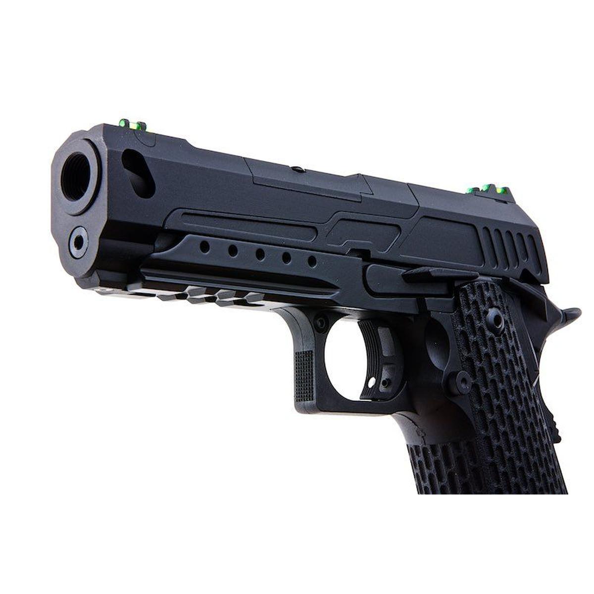 NOVRITSCH SSP5 4.3 グリーン ガス エアソフト ピストル - ブラック-AIRSOFT GOGO エアガン・サバゲー用品通販