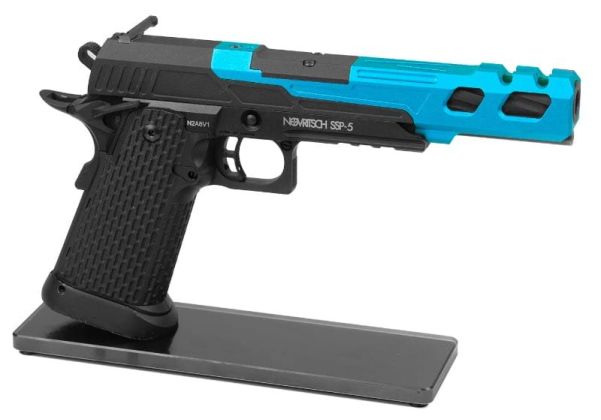 Novritsch SSP5 GBB カスタムCNCフロントGBBスライドV1 - ライトブルー（6インチ）-AIRSOFT GOGO エアガン・サバゲー用品通販
