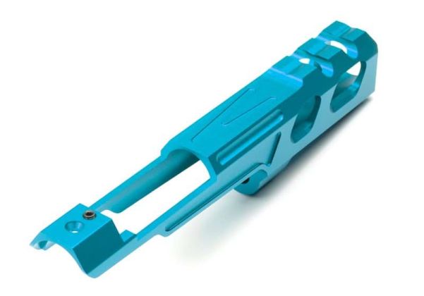 Novritsch SSP5 GBB カスタムCNCフロントGBBスライドV1 - ライトブルー（6インチ）-AIRSOFT GOGO エアガン・サバゲー用品通販