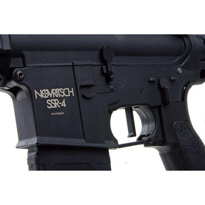 NOVRITSCH SSR-4 エアソフト AEG ライフル (ポリマー レシーバー) - ブラック-AIRSOFT GOGO エアガン・サバゲー用品通販
