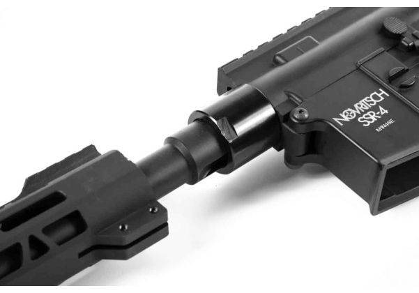Novritsch SSR4 バレルナット（メタルハンドガード用） - ブラック-AIRSOFT GOGO エアガン・サバゲー用品通販