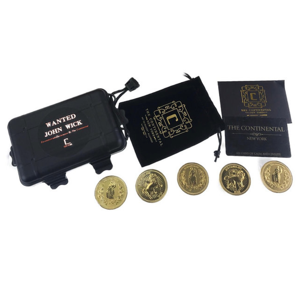 Ocotopus John Wick ジョン・ウィック メタルコインセット（5枚入り）-AIRSOFT GOGO エアガン・サバゲー用品通販