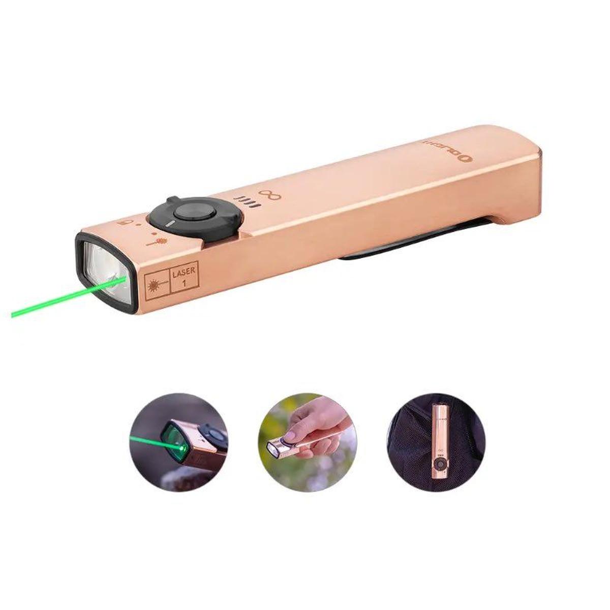 OLIGHT ARKFELD ETERNAL 3 LIMITED EDITION フラット懐中電灯 グリーンレーザー付き - 銅-AIRSOFT GOGO エアガン・サバゲー用品通販