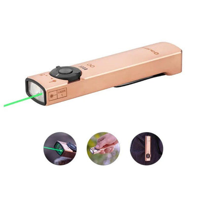 OLIGHT ARKFELD ETERNAL 3 LIMITED EDITION フラット懐中電灯 グリーンレーザー付き - 銅-AIRSOFT GOGO エアガン・サバゲー用品通販