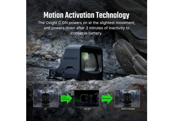 OLIGHT Osight C オープンリフレックス グリーンドットサイト-AIRSOFT GOGO エアガン・サバゲー用品通販