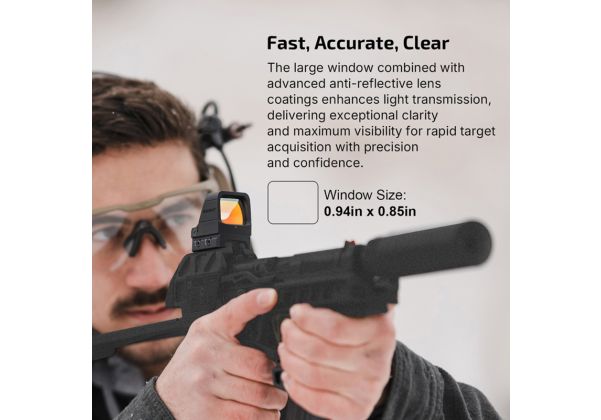 OLIGHT Osight X マルチレチクル反射サイト、磁気充電カバー付き (3 MOA ドット & 32 MOA サークル)-AIRSOFT GOGO エアガン・サバゲー用品通販