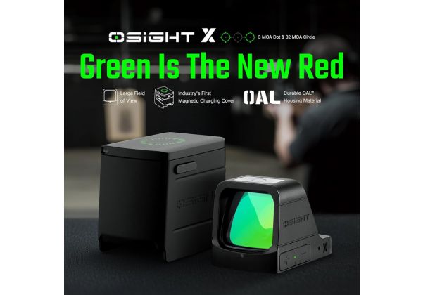 OLIGHT Osight X リフレックスグリーンドットサイト（マグネット式充電カバー付き）（3 MOAドット＆32 MOAサークル）-AIRSOFT GOGO エアガン・サバゲー用品通販